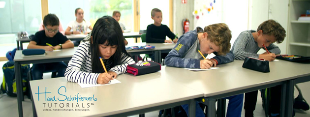 Grundschüler im Unterricht